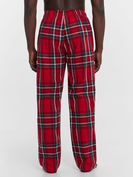 Брюки мужские в красную клетку - Mark formelle фото 3