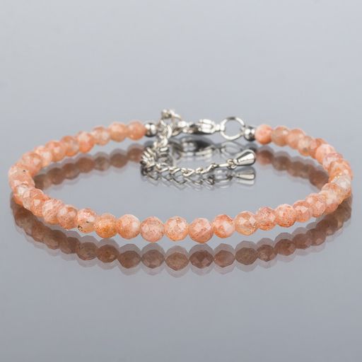 Браслет из Солнечного камня огранка 18 см +