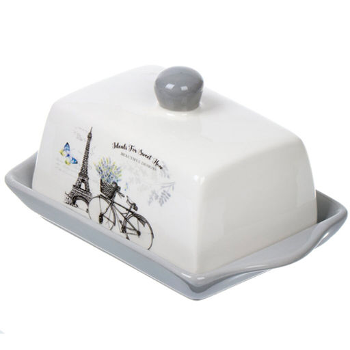 Масленка с крышкой Прованс, доломит (419423) /DANIKS/  фото 2