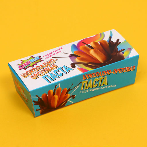 Паста шоколадно-ореховая CRAZYWOW, с хрустящими палочками, 61 г