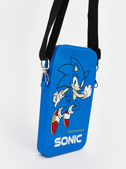 Sonic Desenli Erkek ?ocuk Omuz ?antas?