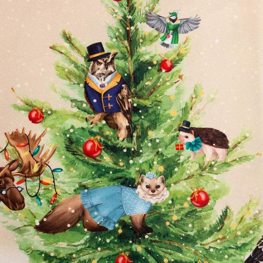 Скатерть новогодняя «Этель» Noble Christmas, 150×220 +/-3 см с ГМВО, 100% хлопок, саржа 190 г/м²