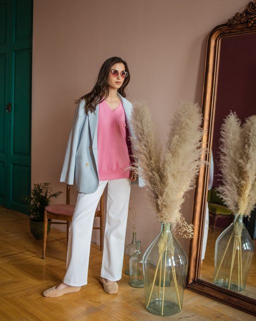 Свитшот с V-образным вырезом 93.4.2 - Elena sorti фото 8