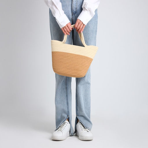Сумка женская плетёная без застёжки, цвет молочный/бежевый - Simaland фото 8