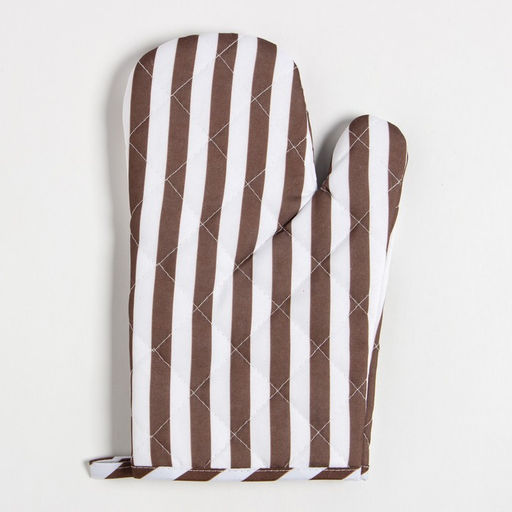 Кухонный набор Доляна цвет кофе прихватка 17х17 см, варежка 26х16 см, 100% п/э  фото 3