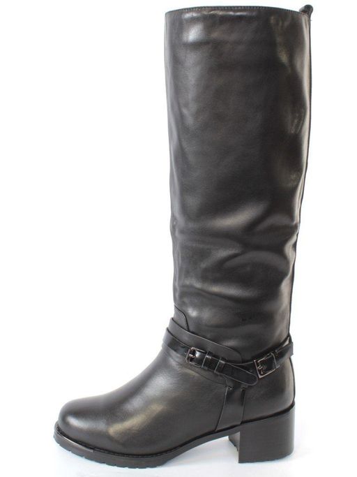 03-B6C-7AG BLACK Кеды женские (натуральная кожа)