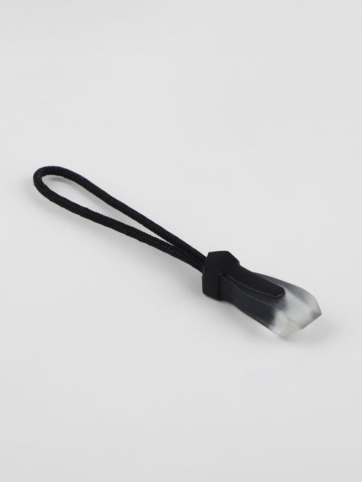 Цена за 2 шт. Пуллер для молнии, 2.3 см, 6×0.7 см, 10 шт., чёрный, прозрачный