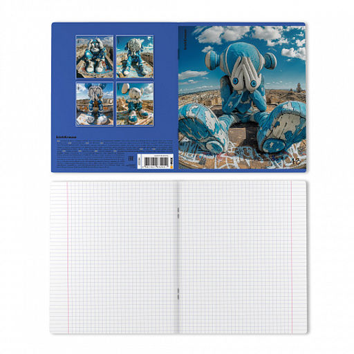 Цена за 5 шт. Тетрадь общая ученическая ErichKrause Roof Toy, 48 листов, клетка, глянцевая ламинация_MIX-PACK фото 8