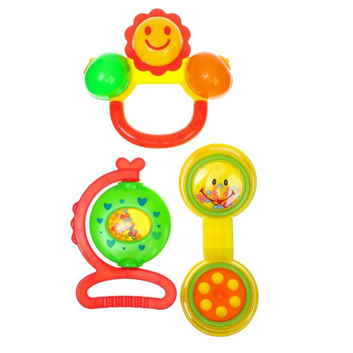 Набор погремушек Маленькие радости, 3 шт, цвет МИКС, Крошка - Крошка я фото 9