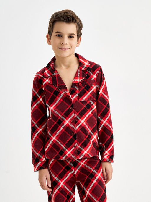Красная пижама в клетку - Kogankids фото 23