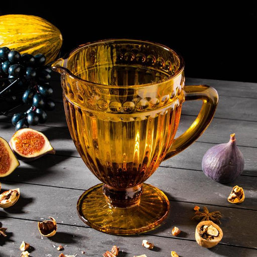 Кувшин для воды Magistro «Босфор» 1.1 л, стекло, жёлтый