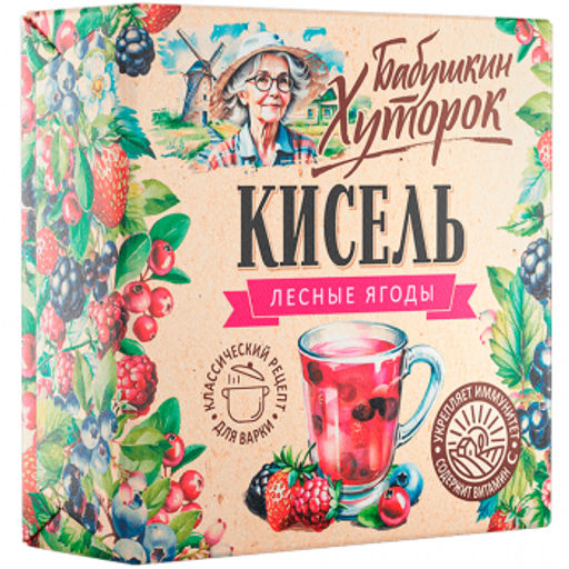 2шт.Кисель Баб. Хут. Лесные Ягоды 180г
