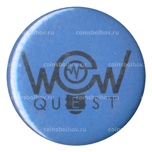 Значок рекламный WoW QUEST