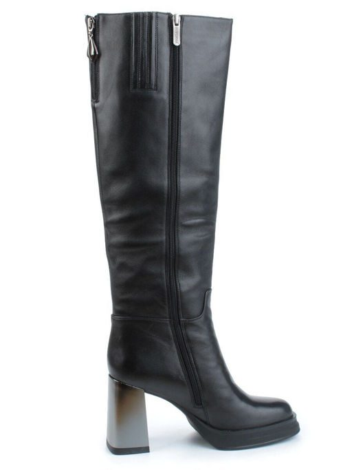 02-B6237-6051Z-6BM-1 BLACK Сапоги зимние женские (натуральная кожа, натуральный мех) - Фабричный китай фото 11