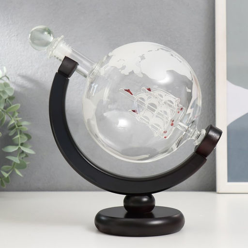 Винный набор сувенирный «Корабль в шаре»: графин 800 мл, 2 бокала по 250 мл