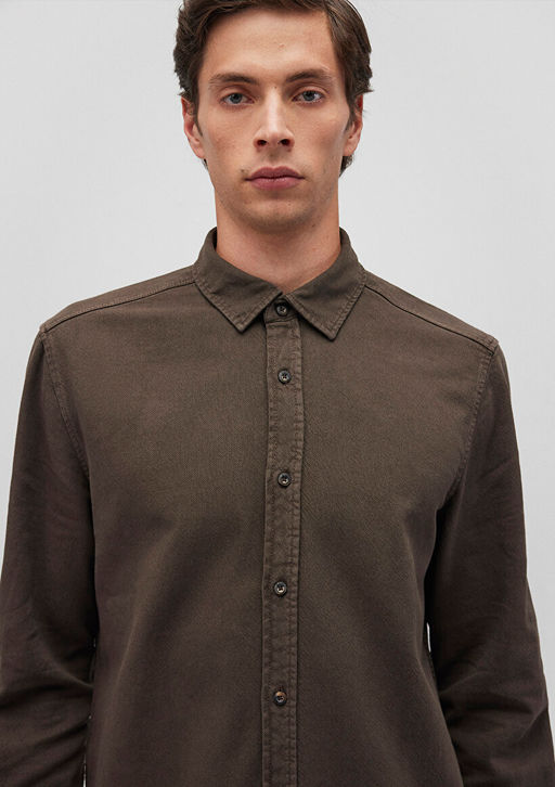 Kahverengi Gomlek - Mavi фото 5