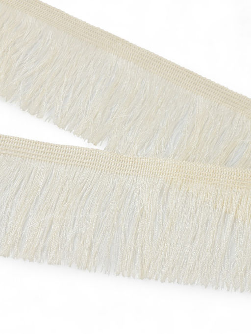 Бахрома одинарная, 6.5 см, 20 м±0.5, молочная
