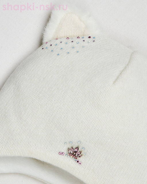 Вилетта Шапка с ушками для девочки (42-48)