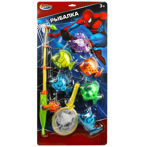 Играем вместе. Игра рыбалка с сачком, блист.25,5*53,5*5см арт.1703V180-R9