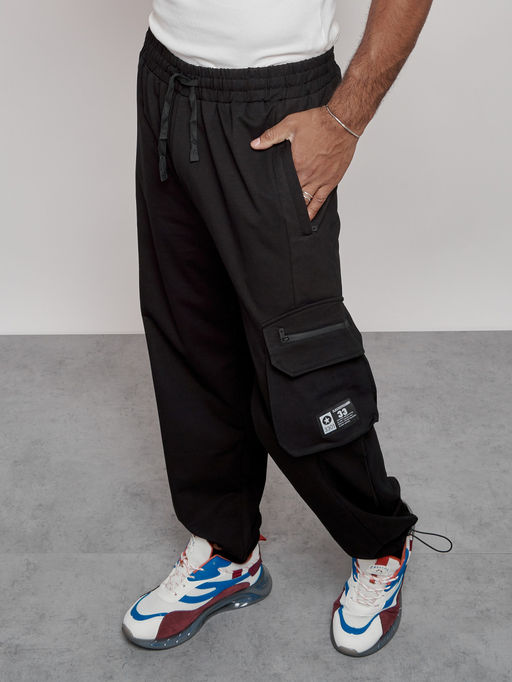 спортивные брюки 95%хлопок 5% эластан (двухслойная нить),Турция, черного цвета - Mtforce фото 19