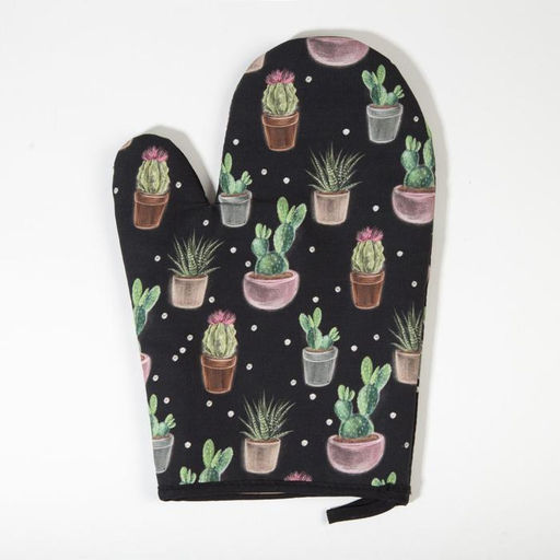 Набор кухонный Этель «Succulents» варежка-прихватка 20×27 см, прихватка 19×19 см, 100% хлопок