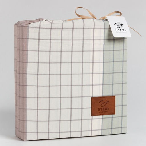 Постельное бельё Этель 2 сп Imperia 180х210 см,220х240 см,50х70-2шт, 100% жатый хлопок, 140 гр/м2  фото 6