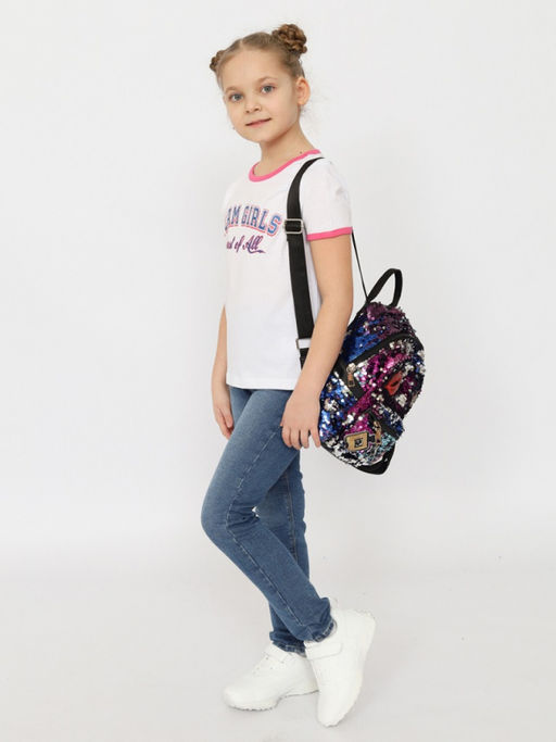 CRB wear/CSKG 63810-20-408 Футболка для девочки,белый/Ex.Cherubino  фото 3