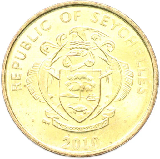 Монета 5 центов 2010 года Сейшелы