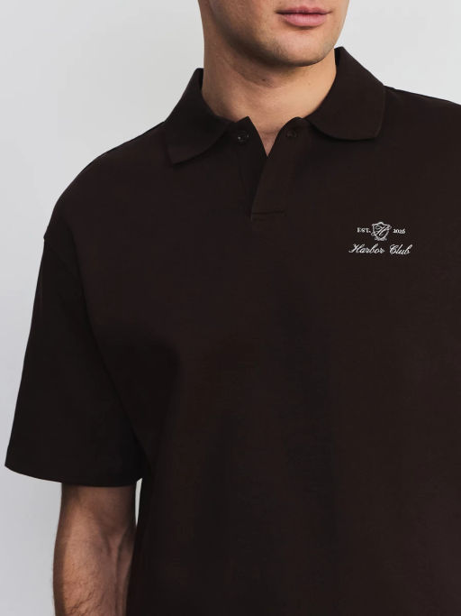 Футболка поло с вышивкой на груди ZR2605043410-27 / Zarina