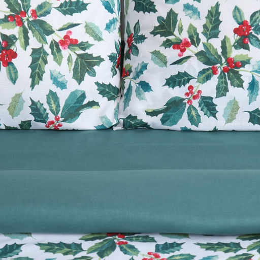 Постельное бельё Этель 2 сп Winter berries 175х215 см, 200х220 см,70х70 см -2 шт, поплин  фото 4