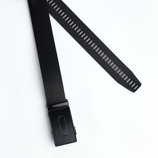 Ремень мужской, 120×3.5 см, металлическая пряжка автомат, регулируемая длина, чёрный