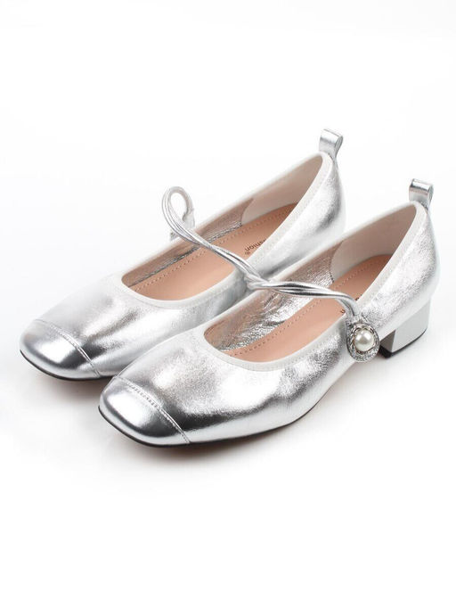 06-B69A-121C GREY/SILVER Туфли женские (натуральная кожа)