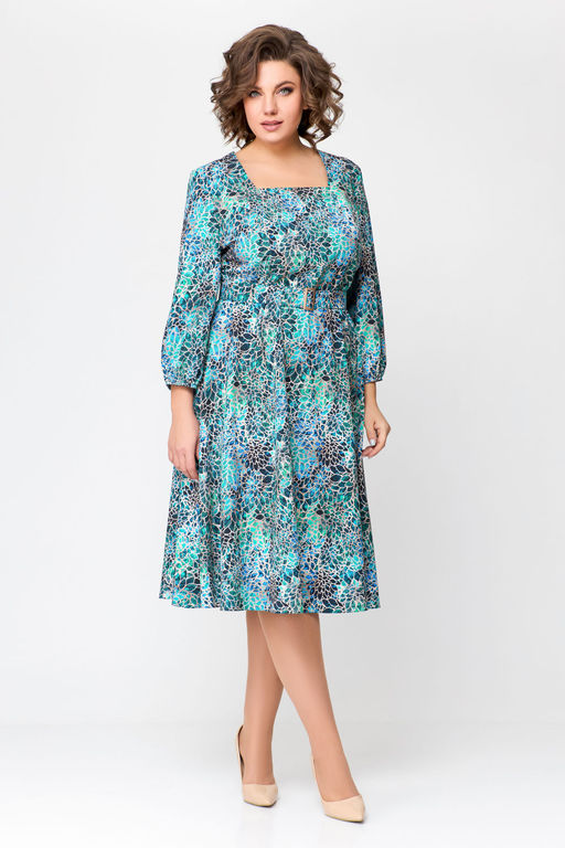 Блуза Swallow 803.2 черный+серебряный узор фото 1014