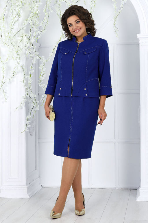 Платье Ninele 7431-Р темно-синий - Mira fashion фото 1078