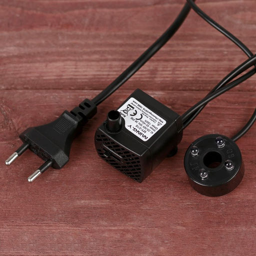 Фонтан настольный «Слоны с монетками, пальма», 20×13 см, с подсветкой