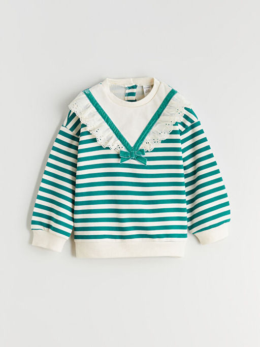 Bisiklet Yaka K?z ?ocuk Sweatshirt ve Tayt