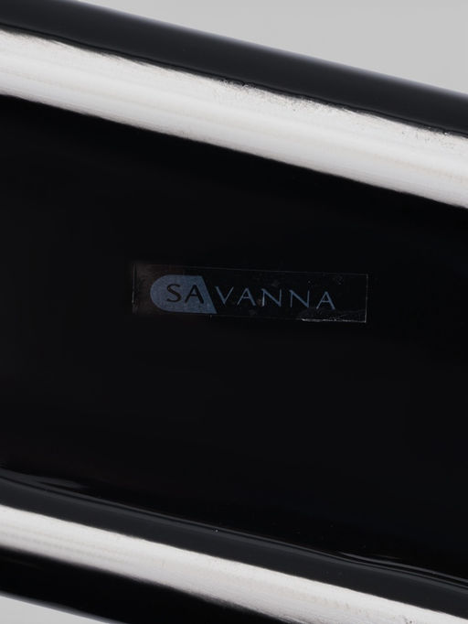 Дозатор для моющего средства SAVANNA «Природа», 450 мл, с подставкой для губки, чёрный