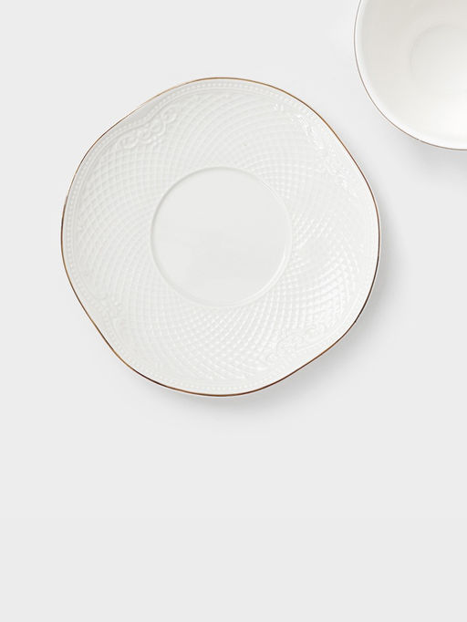 Чайная пара WY Empire, чашка 250 мл, блюдце d=10.4 см, фарфор, белая