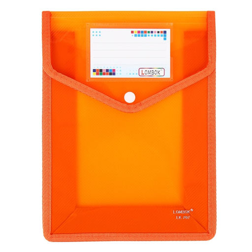 Папка-конверт на кнопке А5, 500 мкр, с расширением, вертикальная, карман для визиток, МИКС - Simaland фото 8