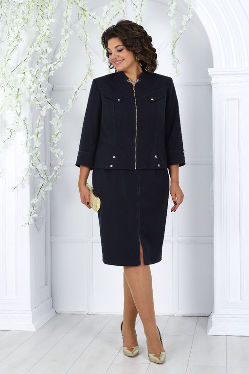 Платье Ninele 7431-Р темно-синий - Mira fashion фото 143