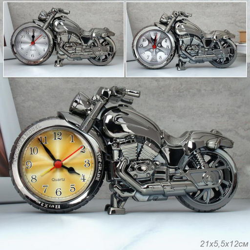 Часы настольные Мотоцикл 21 см / PF168B /уп 96/