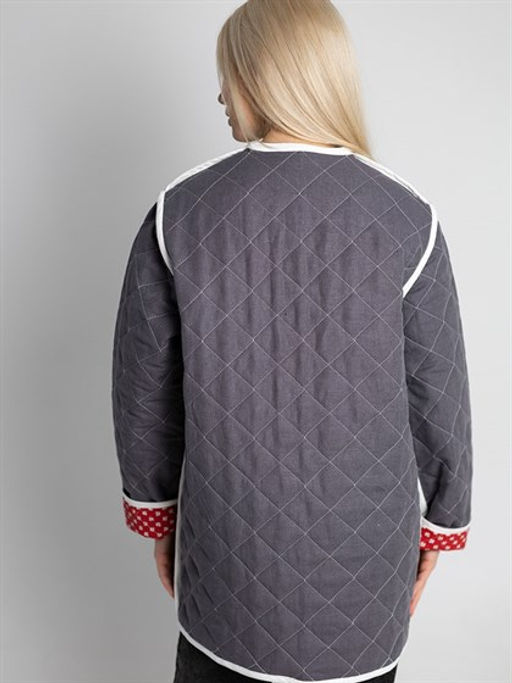 Жакет женский лен 100%, хлопок 100%, льняной утеплитель 100%