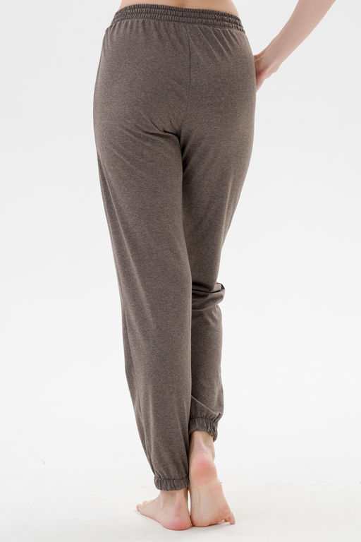 Брюки женские из кулирки на резинке асфальт - Амадэль фото 4