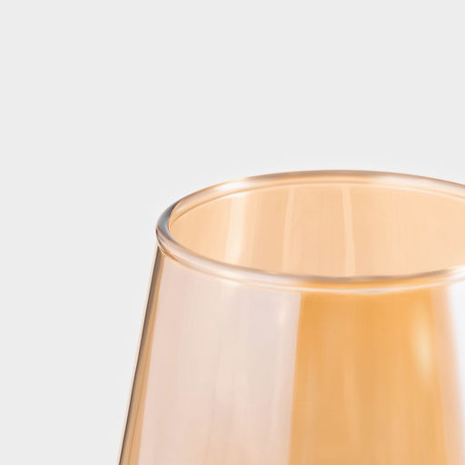 Бокал для вина «Кьянти», 400 мл, 8.5×22 см, стекло, золотистый