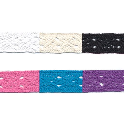 Gamma кружевная лента 14 мм HVK-16 в рулоне 22.8 м 0.5 СК/Распродажа