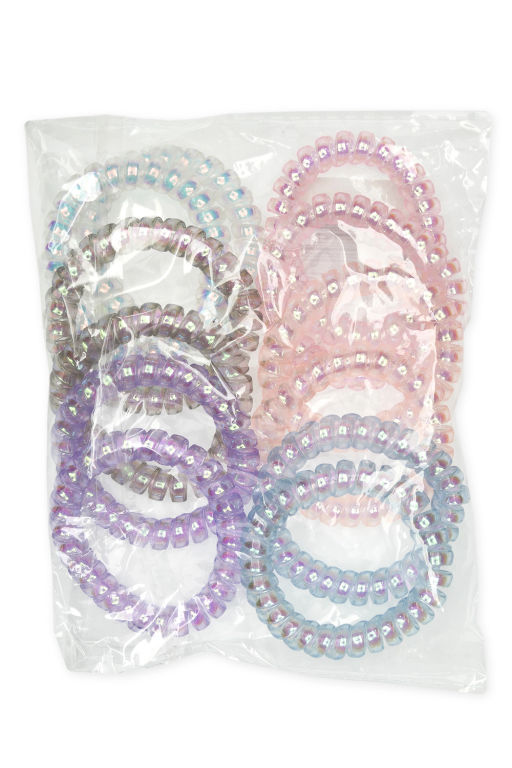 Резинки-пружинки для волос 5,5 см (12 шт) SF-7806, ассорти №1 - Больше подарков фото 2