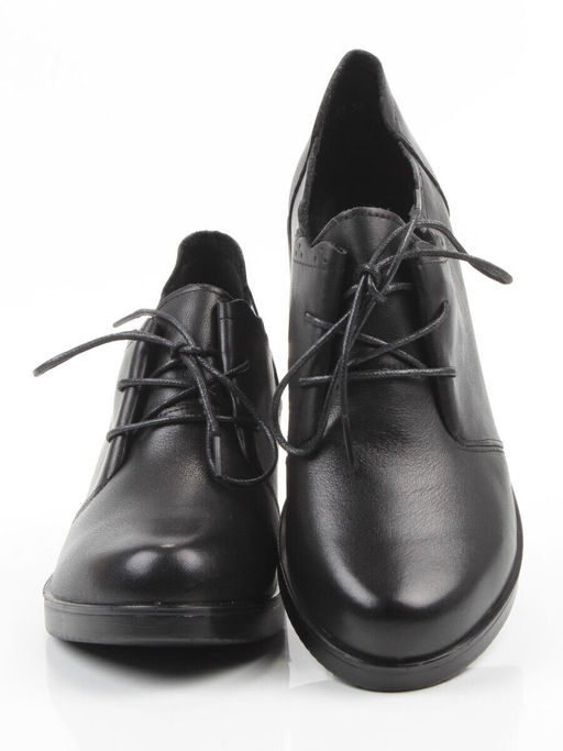 06-DHL105-D1 BLACK Туфли женские (натуральная кожа)