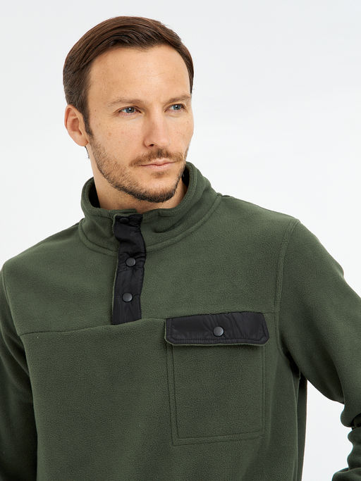 джемпер мужской с контрастными вставками - Glenfield фото 3