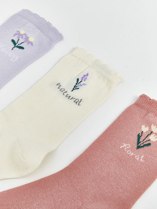 ?i?ekli Kad?n Soket ?orap 5li