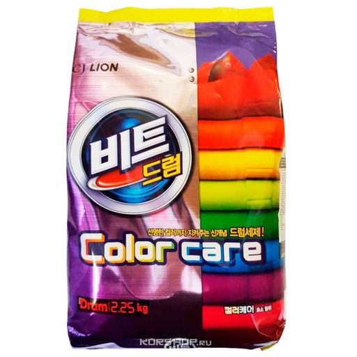 Стиральный порошок с эффектом защиты цвета Beat Drum CJ Lion, Корея, 2,25 кг Акция